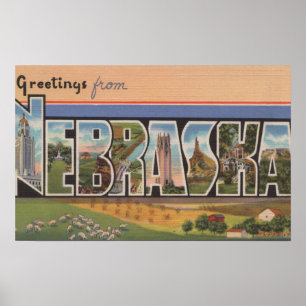Pôster Letra ScenesNebraska de NebraskaLarge