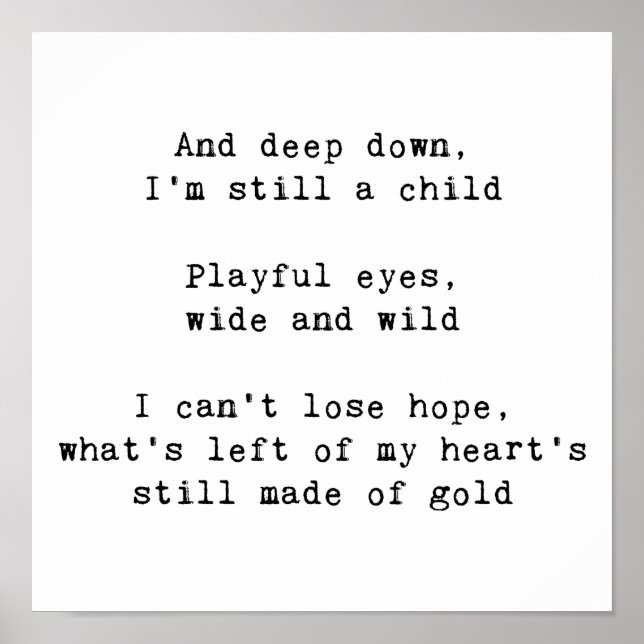 Poster Letras arco-íris (Frente)