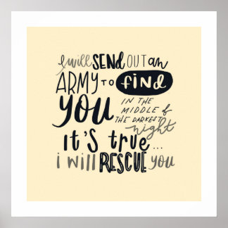 Poster Letras de Música de Emergência : Borda Branca