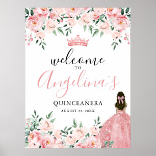 Poster Letreiro de Boas-Vindas para Festa de Quinze Anos