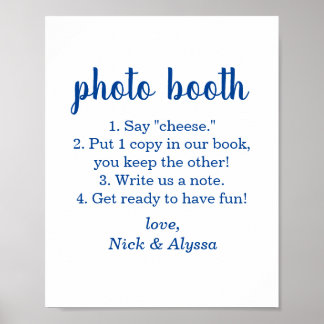Poster letreiro de cabine de fotos