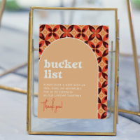 Letreiro de Casamento Groovy Bucket List
