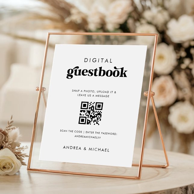 Poster Letreiro de Casamento Livro de Visitas Digital Cód (Criador carregado)