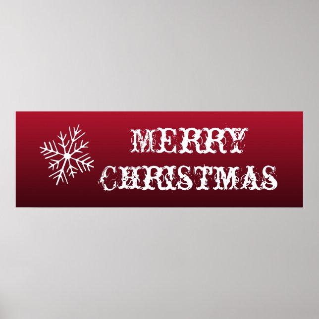Pôster Letreiro de Natal Parede Cartaz Decoração (Frente)