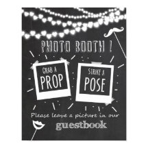 Letreiro de quadro-negro para álbum de convidados 