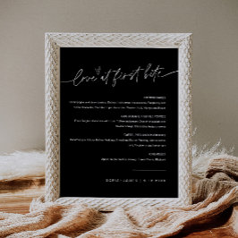 Poster Letreiro de Sobremesa NOIR Amor à Primeira Mordida