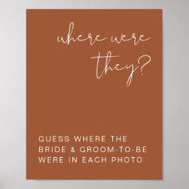 Poster Letreiro de Terracota Boho de COentro Onde Estavam