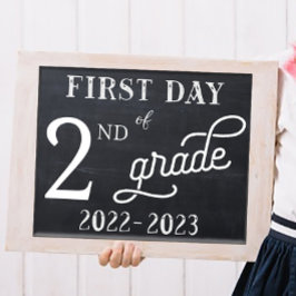 Poster Letreiro do Primeiro Dia de Aula 