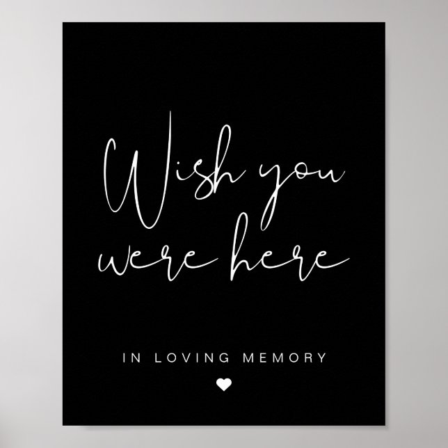 Poster Letreiro JOVI Black Edgy Wish You Were (Frente)