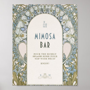 Poster Letreiro Mimosa Vintage 1920
