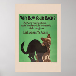 Poster Let's Agree to Agree! - 1920s Mather Business