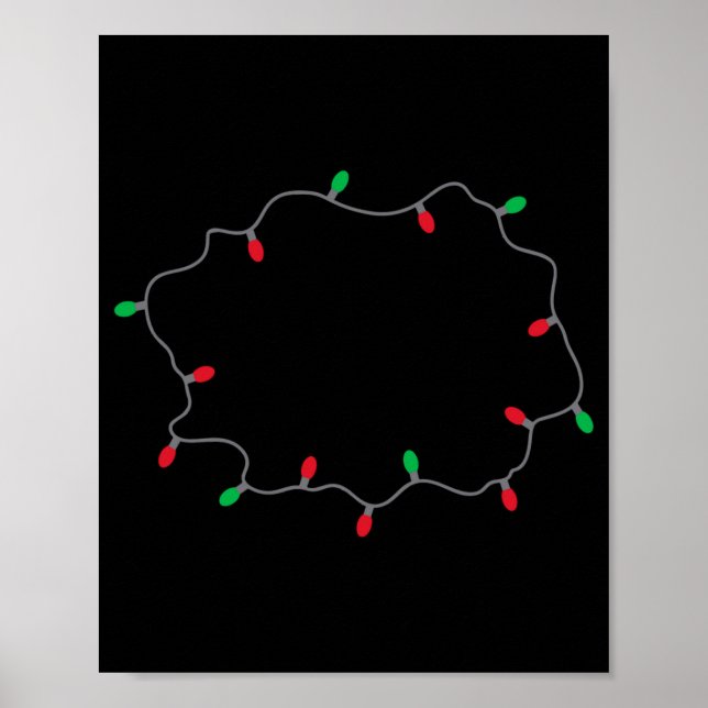 Poster Lets Get Lit Funny Christmas Quote  (Frente)