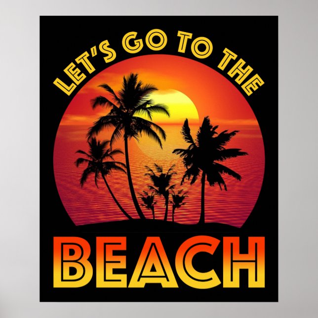 Poster Let's Go To The Beach (Frente)