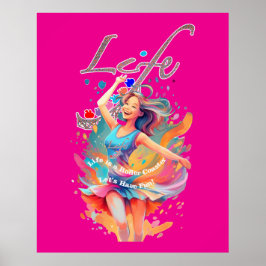 Poster Let's Have Fun,Life a Roller Coaster