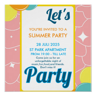 Pôster let's party