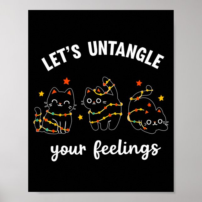 Poster Let's Untangle Your Feelings School Counselor Chri (Frente)