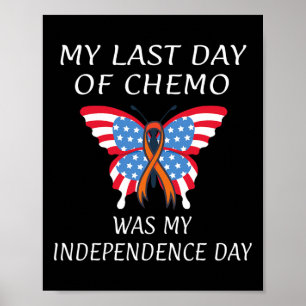 Poster Leucemia Câncer no Sangue EUA Bandeira Americana I