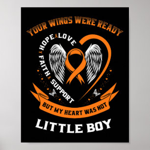 Poster Leucemia Consciência Pequena Criança Cancer Filho