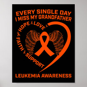 Poster Leucemia De Fita Em Memória Do Avô