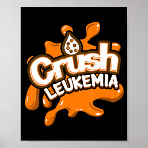 Poster Leucemia Esmagadora Sensibilização Cura Combate ao