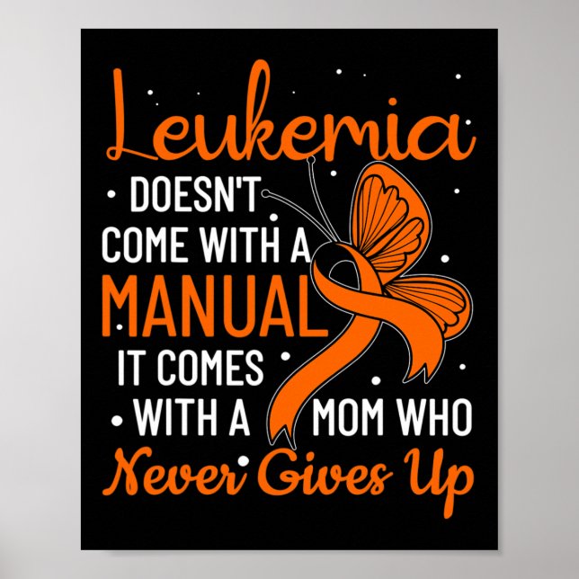 Poster Leucemia não vem com uma leucemia manual (Frente)