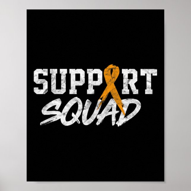 Poster Leukemia Awareness Month Support Squad Blood Cance (Frente)