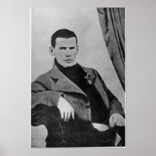 Pôster Lev Nikolaevich Tolstoy como um estudante