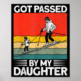 Poster Levado pela Minha Filha Divertido Esquiando _16