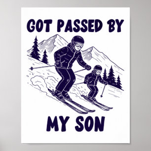Poster Levado Pelo Meu Filho Humor de Pai de Montanha Eng
