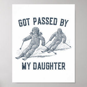 Poster Levado Pelo Pé pela Minha Filha Família Engraçada