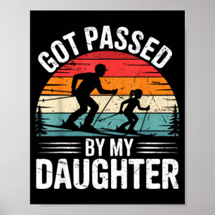Poster Levado Por Minha Filha Pai Esqui Retro Neve Srts D