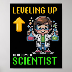 Poster Levando A Ck Cientista À Escola Engraçado Garoto J