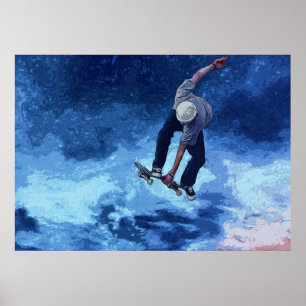 Poster Levando Ao Céu - Skateboarder