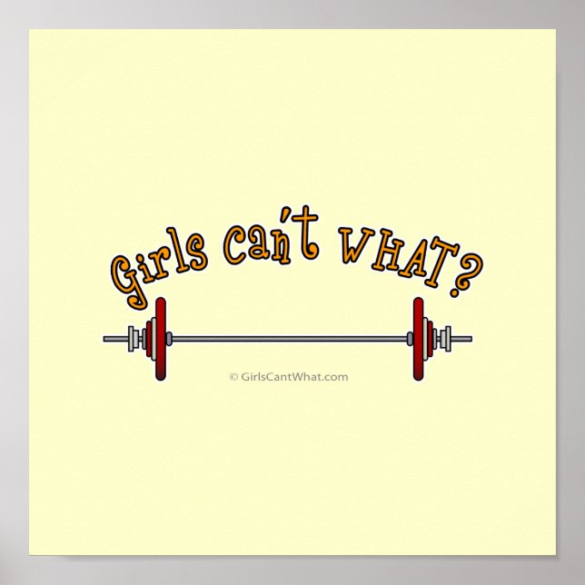 Pôster Levantamento de peso - Barbell (Frente)