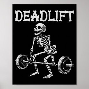 Poster Levantamento de peso engraçado de Halloween Esquel