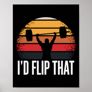 Poster Levantamento de peso Eu Sacudir Que Gym Workout Bo