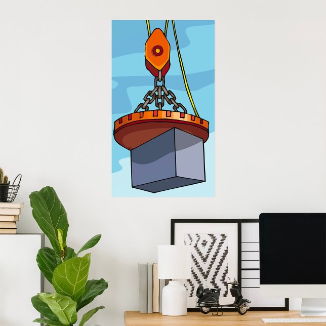 Poster Levantamento do guindaste (Criador carregado)