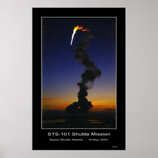 Poster Levantamento do Shuttle Atlantis - 19 de maio de 2
