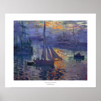 Levantamento do sol no mar por Claude Monet arte i