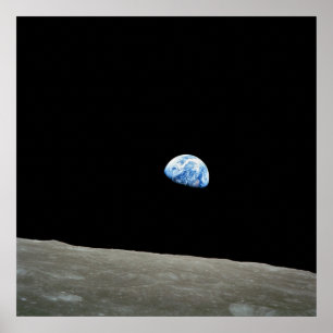 Pôster Levantar de Terra sobre a Lua