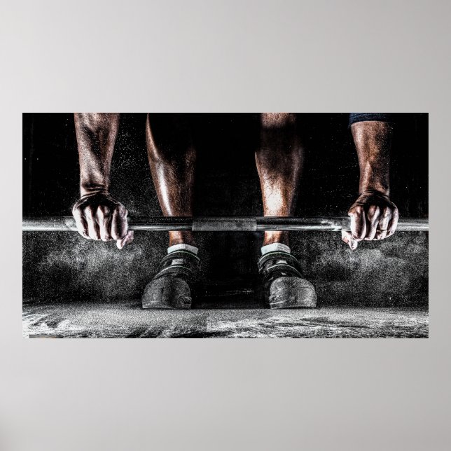 Poster Levantar Pesos (Frente)