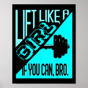 Poster Levante Como Uma Rapariga Se Puder Bater - Wei De