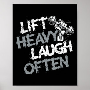 Poster Levante Pesado Ria Frequentemente Halterofilista F