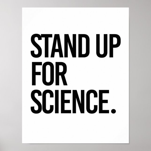 Pôster Levante-se para a ciência - Pro-Science - (Frente)