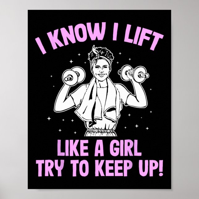 Poster Levanto Como Uma Mulher Que Levanta Peso (Frente)
