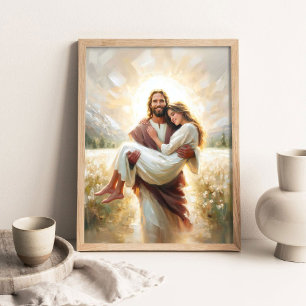 Poster Leve-A Para Casa, Arte Cristã Moderna, Jesus Cura