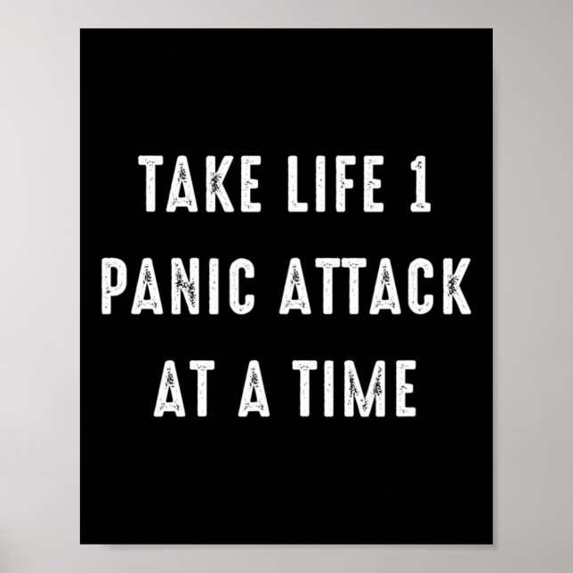Poster Leve A Vida Um Ataque De Pânico De Uma Vez Em Fren (Frente)