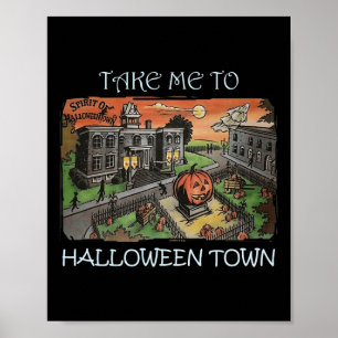 Poster Leve-Me À Figurina De Halloween