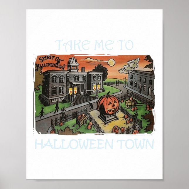 Poster Leve-Me À Figurina De Halloween (Frente)