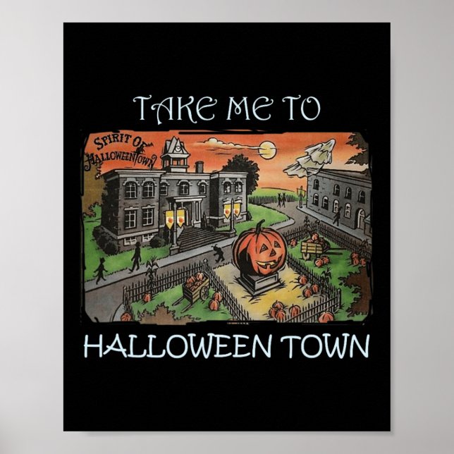 Poster Leve-Me À Figurina De Halloween (Frente)